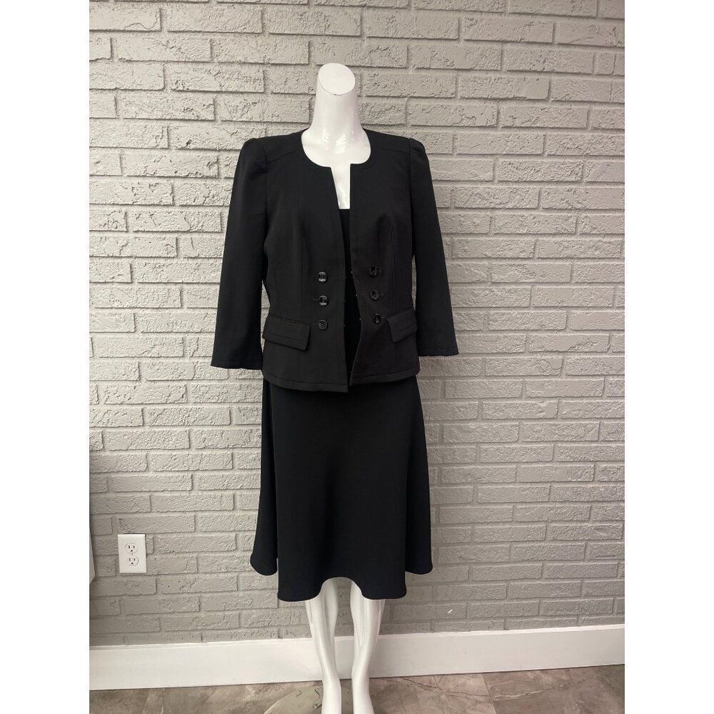 White House Black Market Women Black Blazer Size 10 NWT